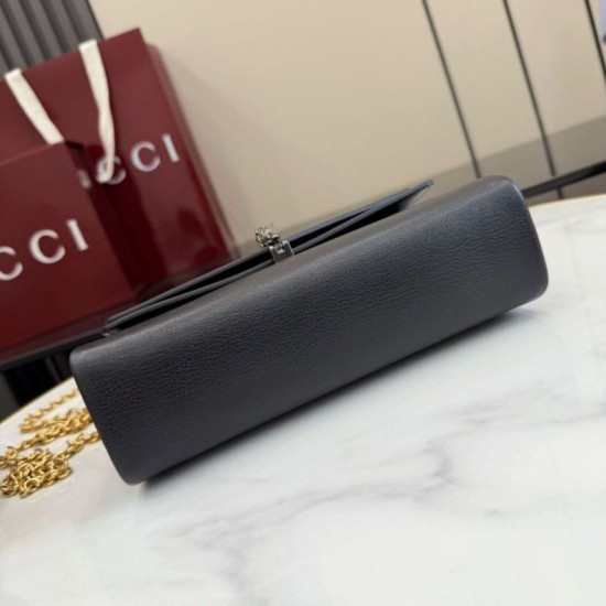 Replica perfette Borsa a tracolla Gucci Dionysus 876531 interamente pelle nero
