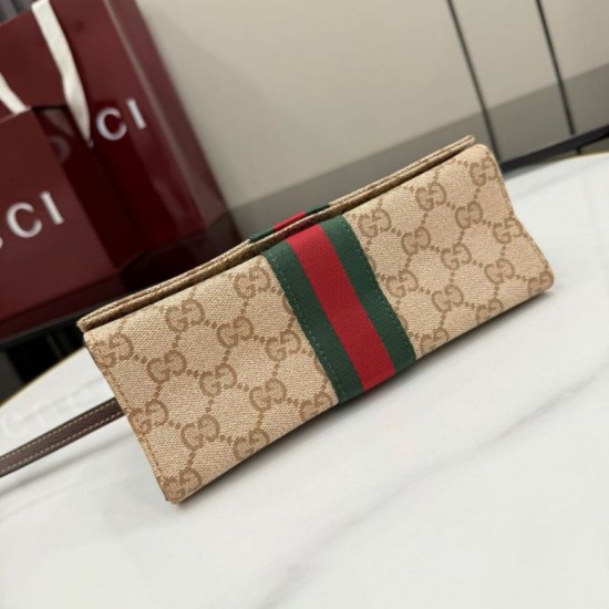 Replica Pochette piccola Gucci con tracolla A002KM tela GG marrone Imitazioni Replica perfette Pochette piccola Gucci con tracolla A002KM tela GG marrone