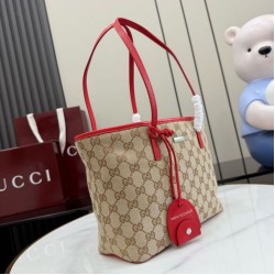 Replica Borsa 1:1 tote piccola Gucci Tribeca tela rossa 25cm Imitazioni Replica perfette Borsa 1:1 tote piccola Gucci Tribeca tela rossa 25cm