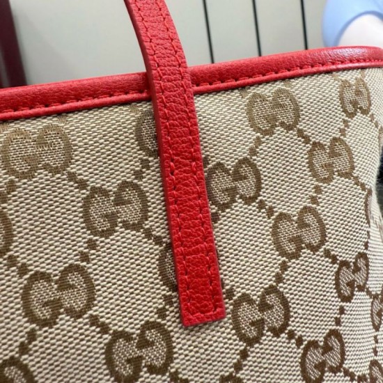 Replica Borsa 1:1 tote piccola Gucci Tribeca tela rossa 25cm Imitazioni Replica perfette Borsa 1:1 tote piccola Gucci Tribeca tela rossa 25cm