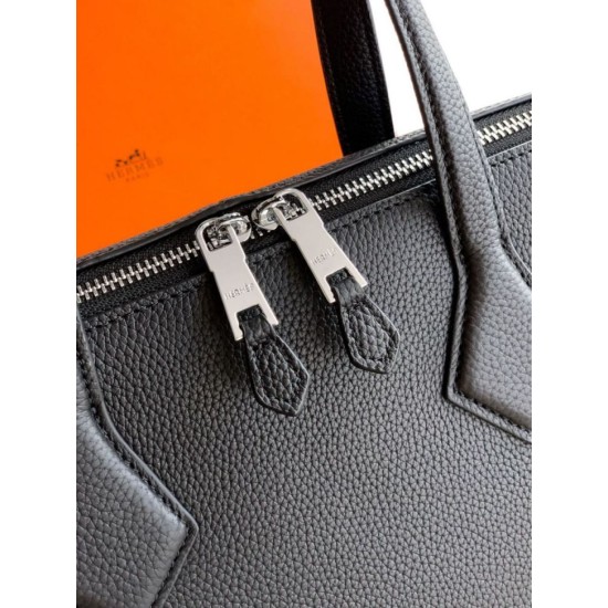 Replica Valigetta da lavoro Hermes Elephant Nero Imitazioni Replica perfette Valigetta da lavoro Hermes Elephant Nero