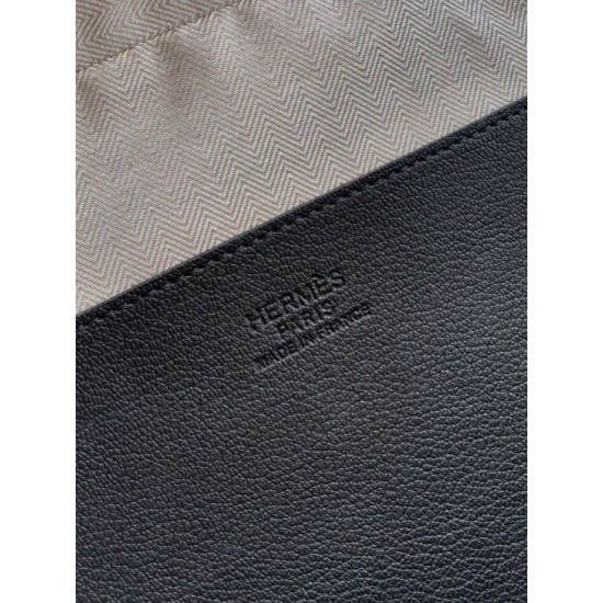 Replica Valigetta da lavoro Hermes Elephant Nero Imitazioni Replica perfette Valigetta da lavoro Hermes Elephant Nero
