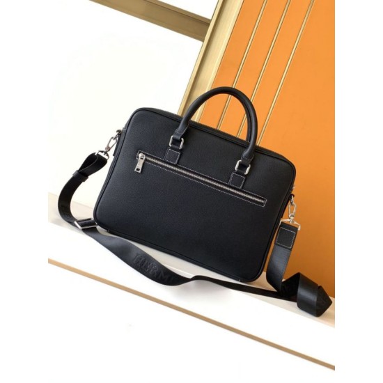 Replica Borsa Valigetta da lavoro Hermes 7046 Nero Imitazioni Replica perfette Borsa Valigetta da lavoro Hermes 7046 Nero