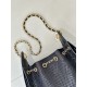 Replica Borsa 1:1 Chanel piccola 25 AS5631 Hobo con design traforato nera Imitazioni Replica perfette Borsa 1:1 Chanel piccola 25 AS5631 Hobo con design traforato nera