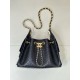 Replica Borsa 1:1 Chanel piccola 25 AS5631 Hobo con design traforato nera Imitazioni Replica perfette Borsa 1:1 Chanel piccola 25 AS5631 Hobo con design traforato nera