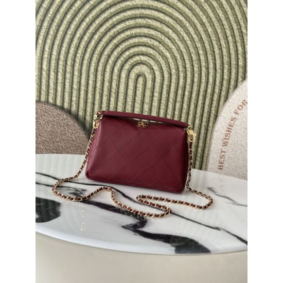 Replica Borsa a tracolla Chanel 26S AS6255 CC con manico superiore Rosso Imitazioni Replica perfette Borsa a tracolla Chanel 26S AS6255 CC con manico superiore Rosso