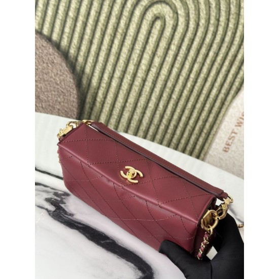 Replica Borsa a tracolla Chanel 26S AS6255 CC con manico superiore Rosso Imitazioni Replica perfette Borsa a tracolla Chanel 26S AS6255 CC con manico superiore Rosso