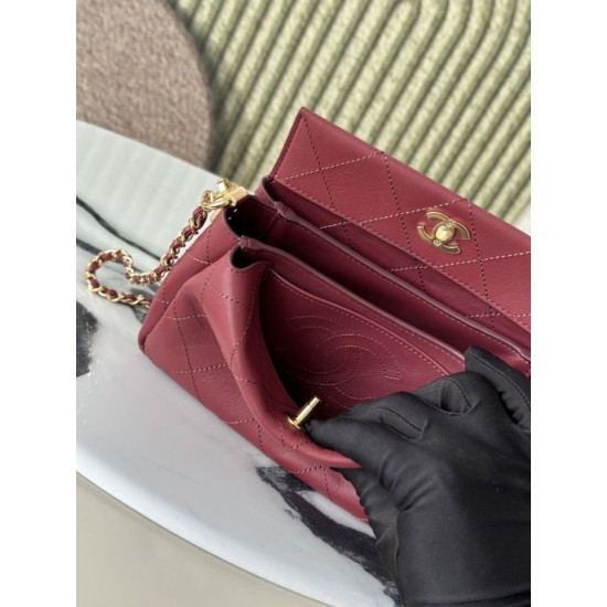 Replica Borsa a tracolla Chanel 26S AS6255 CC con manico superiore Rosso Imitazioni Replica perfette Borsa a tracolla Chanel 26S AS6255 CC con manico superiore Rosso