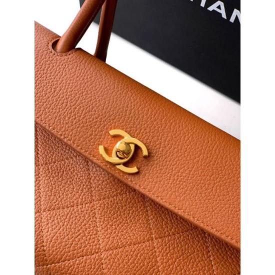 Replica Borse bowling Tote Chanel 26s AS6288 arancione Imitazioni Replica perfette Borse bowling Tote Chanel 26s AS6288 arancione