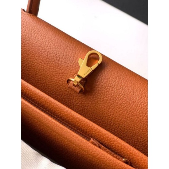Replica Borse bowling Tote Chanel 26s AS6288 arancione Imitazioni Replica perfette Borse bowling Tote Chanel 26s AS6288 arancione