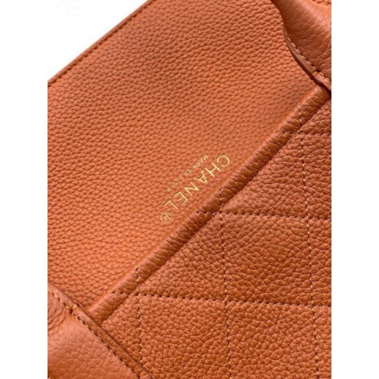 Replica Borse bowling Tote Chanel 26s AS6288 arancione Imitazioni Replica perfette Borse bowling Tote Chanel 26s AS6288 arancione