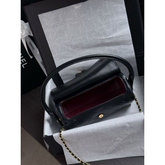 Replica Borsa a mano Chanel 26A Bowling AP5294 Nero Imitazioni Replica Perfette Borsa a mano Chanel 26A Bowling AP5294 Nero