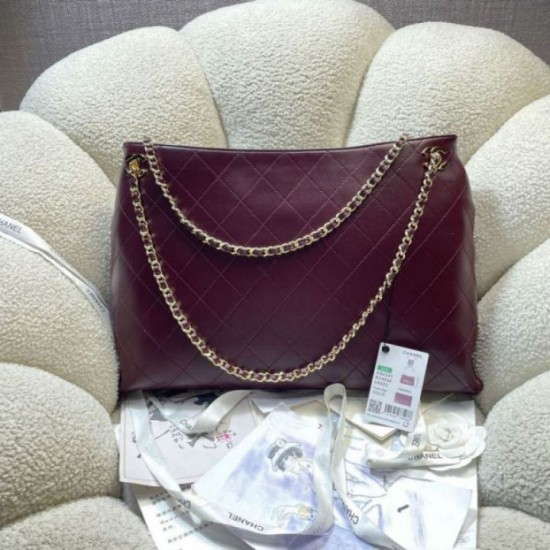 Replica Borsa tote Chanel 26S AS6241 Borgogna Imitazioni Replica perfette Borsa tote Chanel 26S AS6241 Borgogna