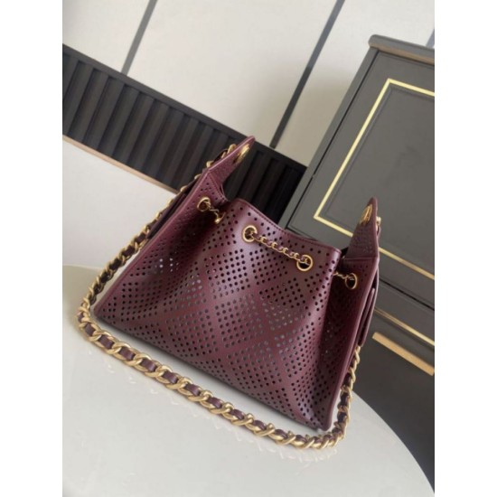 Replica Borsa Chanel 26 hobo con intagli AS5631 Borgogna Imitazioni Replica perfette Borsa Chanel 26 hobo con intagli AS5631 Borgogna