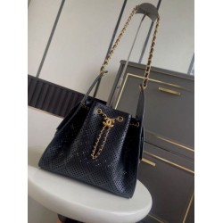 Borsa Chanel piccola 25 Hobo AS5293 nera traforata
