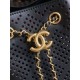 Replica Borsa Chanel piccola 25 Hobo AS5293 nera traforata Imitazioni Replica perfette Borsa Chanel piccola 25 Hobo AS5293 nera traforata