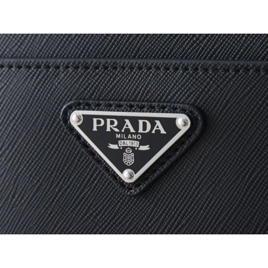 Replica Borsa a tracolla Prada Saffano 2VH210 nera Imitazioni Replica perfette Borsa a tracolla Prada Saffano 2VH210 nera