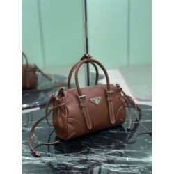 Borsa a tracolla Prada Mini Bonnie 1BA499 marrone