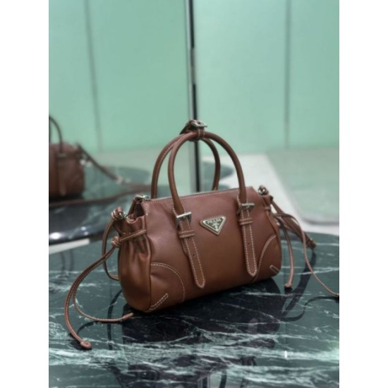 Replica Borsa a tracolla Prada Mini Bonnie 1BA499 marrone Imitazioni Replica perfette Borsa a tracolla Prada Mini Bonnie 1BA499 marrone
