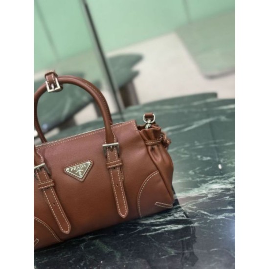 Replica Borsa a tracolla Prada Mini Bonnie 1BA499 marrone Imitazioni Replica perfette Borsa a tracolla Prada Mini Bonnie 1BA499 marrone