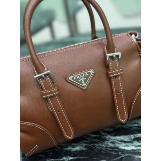 Replica Borsa a tracolla Prada Mini Bonnie 1BA499 marrone Imitazioni Replica perfette Borsa a tracolla Prada Mini Bonnie 1BA499 marrone