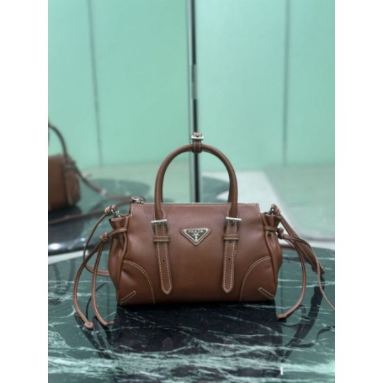 Replica Borsa a tracolla Prada Mini Bonnie 1BA499 marrone Imitazioni Replica perfette Borsa a tracolla Prada Mini Bonnie 1BA499 marrone