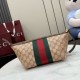 Replica Gucci 875159 Beauty case piccolo GG marrone Imitazioni Replica perfette Gucci 875159 Beauty case piccolo GG marrone