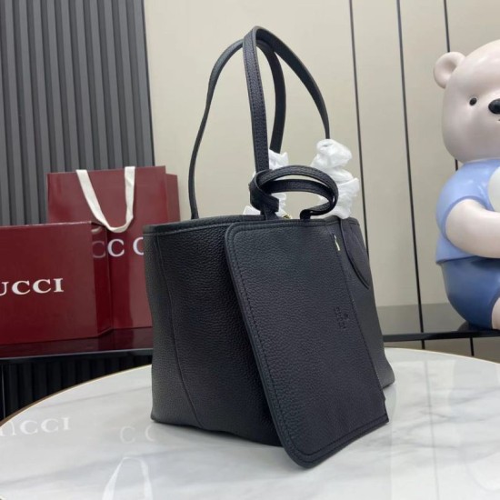 Replica Borsa tote reversibile Gucci 839124 Totissima nera/marrone Imitazioni Replica perfette Borsa tote reversibile Gucci 839124 Totissima nera/marrone