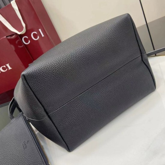 Replica Borsa tote reversibile Gucci 839124 Totissima nera/marrone Imitazioni Replica perfette Borsa tote reversibile Gucci 839124 Totissima nera/marrone