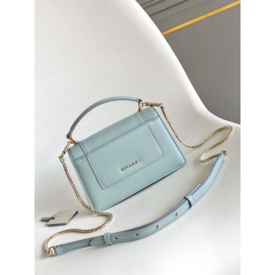 Replica Borse Imitazioni Bvlgari Serpenti Forever Mini con manico superiore Versione Chip Blu Imitazioni Replica perfette Borse Imitazioni Bvlgari Serpenti Forever Mini con manico superiore Versione Chip Blu