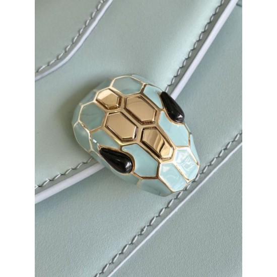 Replica Borse Imitazioni Bvlgari Serpenti Forever Mini con manico superiore Versione Chip Blu Imitazioni Replica perfette Borse Imitazioni Bvlgari Serpenti Forever Mini con manico superiore Versione Chip Blu