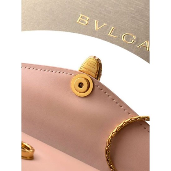 Replica Pochette con catena Bvlgari Serpenti Forever 20cm Versione Chip Rosa Imitazioni Replica perfette Pochette con catena Bvlgari Serpenti Forever 20cm Versione Chip Rosa