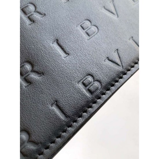 Replica Portafoglio con catena Infinitum con logo Bvlgari Versione Chip nero Imitazioni Replica perfette Portafoglio con catena Infinitum con logo Bvlgari Versione Chip nero