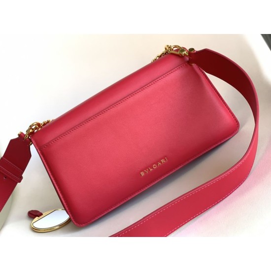 Replica perfette Borsa a tracolla Bvlgari Serpenti East-West Maxi Chain Versione Chip Rosso