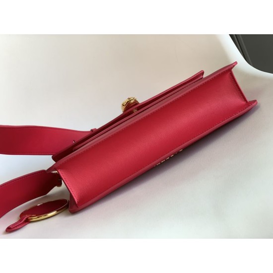 Replica perfette Borsa a tracolla Bvlgari Serpenti East-West Maxi Chain Versione Chip Rosso