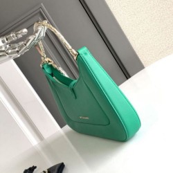 Replica Borsa a tracolla piccola Bvlgari Serpenti Baia verde Imitazioni Replica perfette Borsa a tracolla piccola Bvlgari Serpenti Baia verde