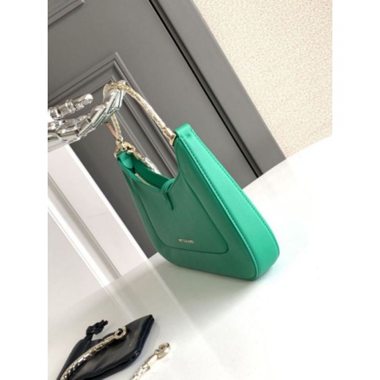 Replica Borsa a tracolla piccola Bvlgari Serpenti Baia verde Imitazioni Replica perfette Borsa a tracolla piccola Bvlgari Serpenti Baia verde