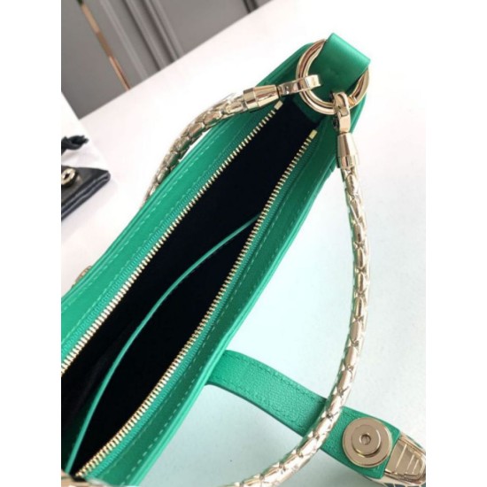 Replica Borsa a tracolla piccola Bvlgari Serpenti Baia verde Imitazioni Replica perfette Borsa a tracolla piccola Bvlgari Serpenti Baia verde