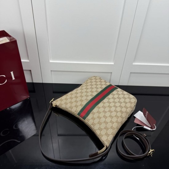 Replica Gucci 875117 Borsa a tracolla media Lunetta marrone Imitazioni Replica perfette Gucci 875117 Borsa a tracolla media Lunetta marrone