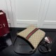 Replica Gucci 875117 Borsa a tracolla media Lunetta marrone Imitazioni Replica perfette Gucci 875117 Borsa a tracolla media Lunetta marrone