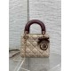Replica Mini borsa Lady Dior Dior bow rossa/beige Imitazioni Replica perfette Mini borsa Lady Dior Dior bow rossa/beige