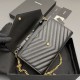 Replica Portafoglio a catena YSL Saint Laurent Envelope nero oro Imitazioni Replica perfette Portafoglio a catena YSL Saint Laurent Envelope nero oro