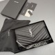 Replica Portafoglio a catena YSL Saint Laurent Envelope pelle originale nero argento Imitazioni Replica perfette Portafoglio a catena YSL Saint Laurent Envelope pelle originale nero argento
