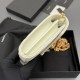 Replica perfette Portafoglio a catena YSL Saint Laurent Envelope pelle originale bianco