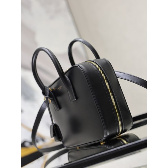 Replica perfette Borsa YSL Saint Laurent Sac de Jour Bauletto con tracolla nera
