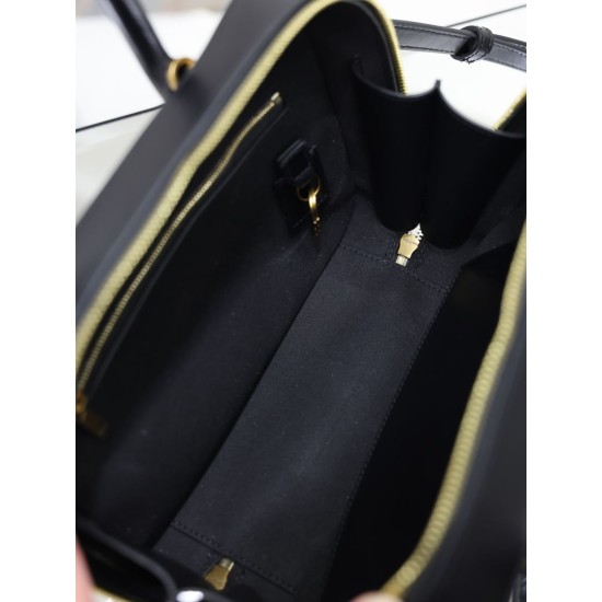 Replica perfette Borsa YSL Saint Laurent Sac de Jour Bauletto con tracolla nera