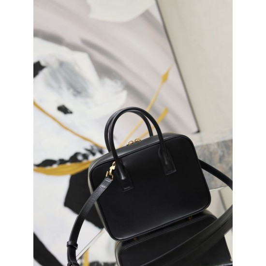 Replica perfette Borsa YSL Saint Laurent Sac de Jour Bauletto con tracolla nera