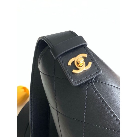 Replica Borsa a mano Chanel 26S AS6268 scamosciata con tracolla larga Nero Imitazioni Replica perfette Borsa a mano Chanel 26S AS6268 scamosciata con tracolla larga Nero