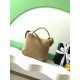 Replica perfette Borsa a mano Chanel 26S AS6268  scamosciata con tracolla larga grigio