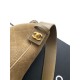 Replica perfette Borsa a mano Chanel 26S AS6268  scamosciata con tracolla larga grigio